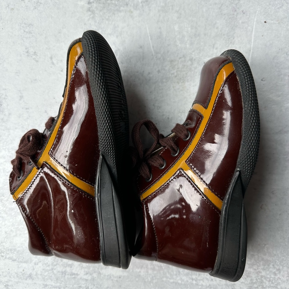Naturino Glossy Brown and Mustard shoes/boots